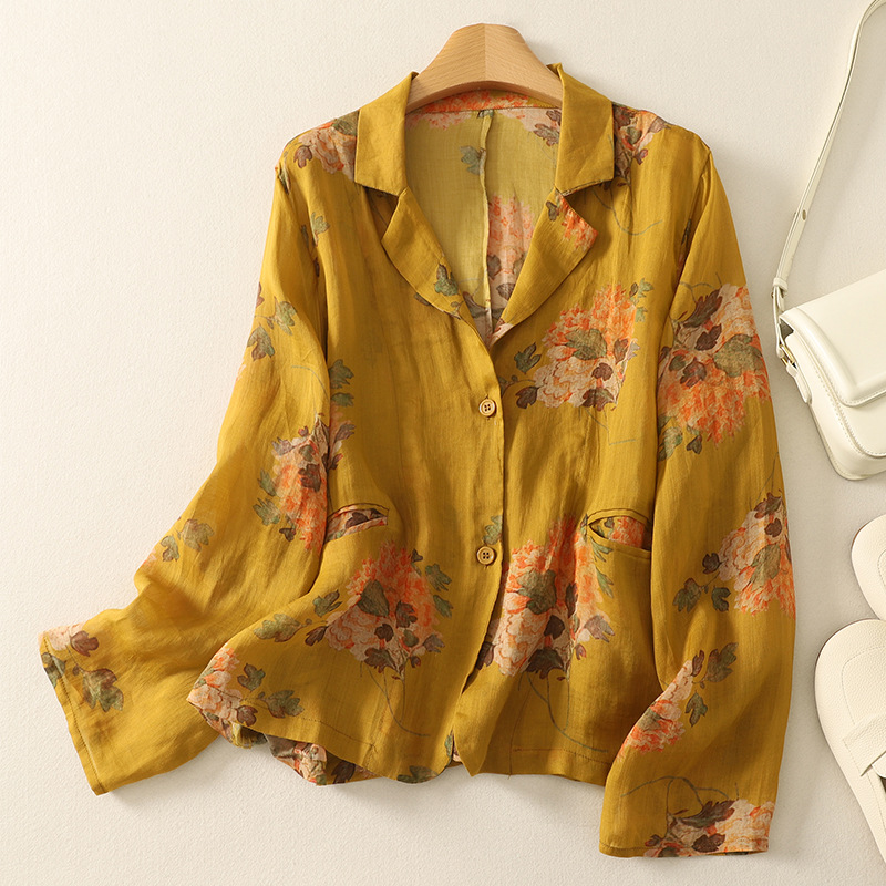 Lila Floral Blouse