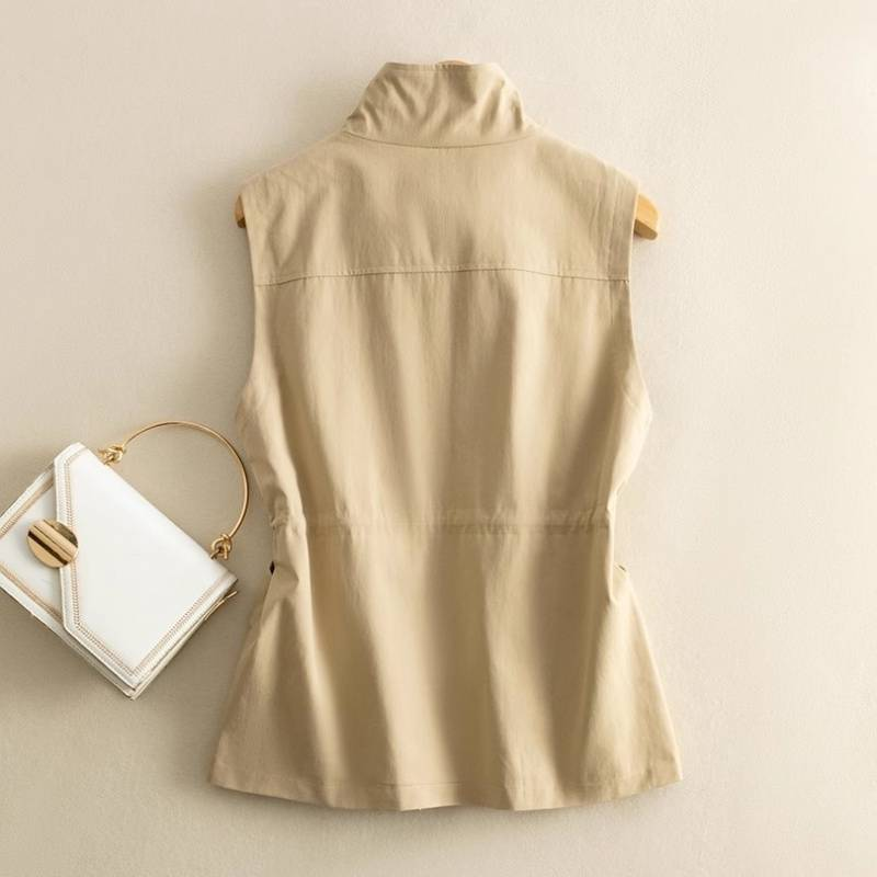 Kiera Cotton Canvas Vest