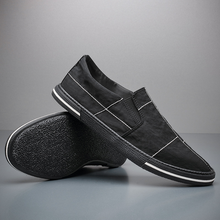 Mondrian Canvas Slip-Ons