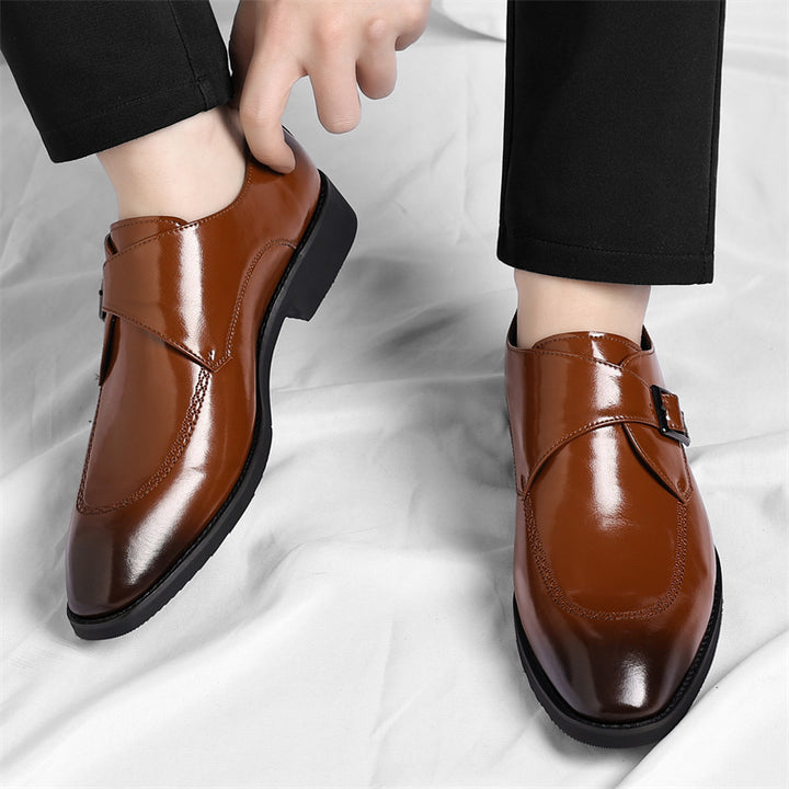 Danbury Leather Monk Strap Loafers