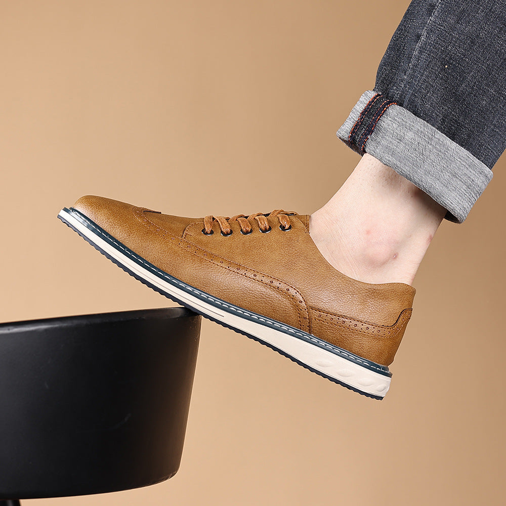 Lucas Leather Brogue Sneakers