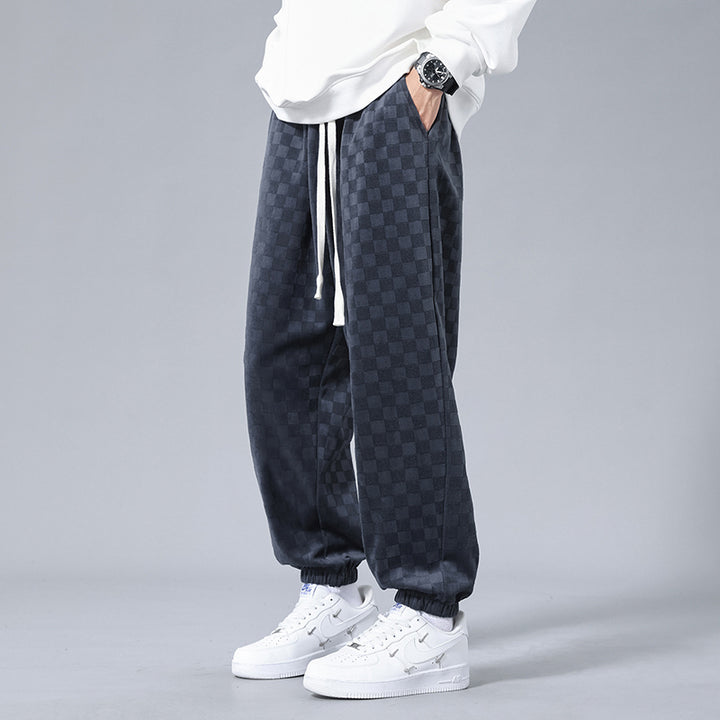 Andre Corduroy Checkered Joggers