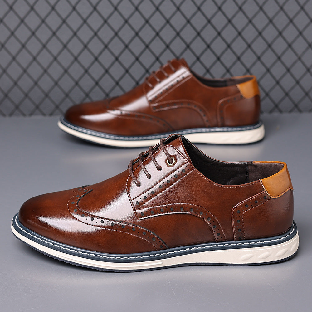 Luca Leather Brogue Sneakers
