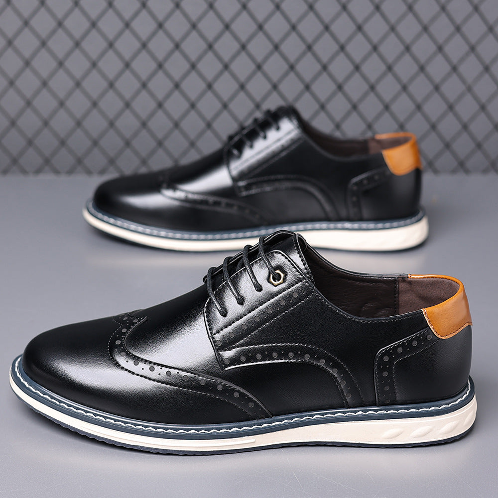 Luca Leather Brogue Sneakers