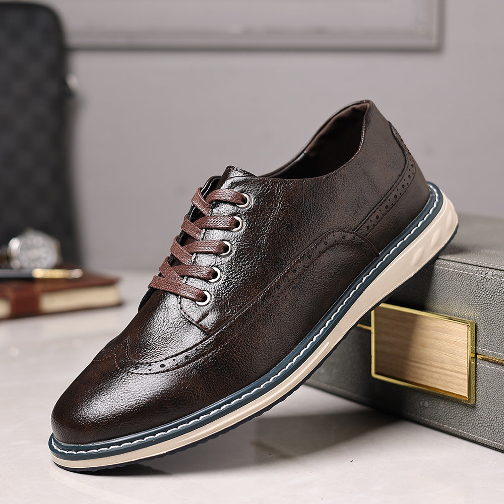 Lucas Leather Brogue Sneakers