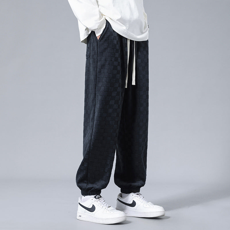 Andre Corduroy Checkered Joggers