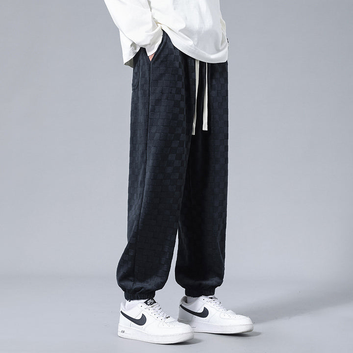 Andre Corduroy Checkered Joggers
