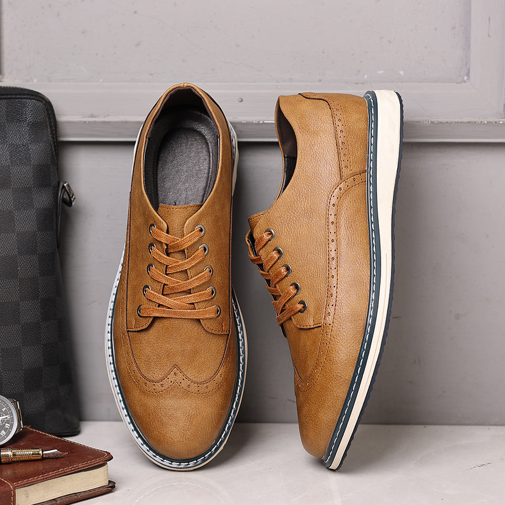 Lucas Leather Brogue Sneakers