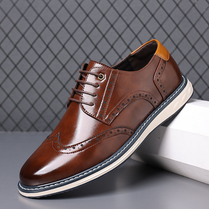 Luca Leather Brogue Sneakers