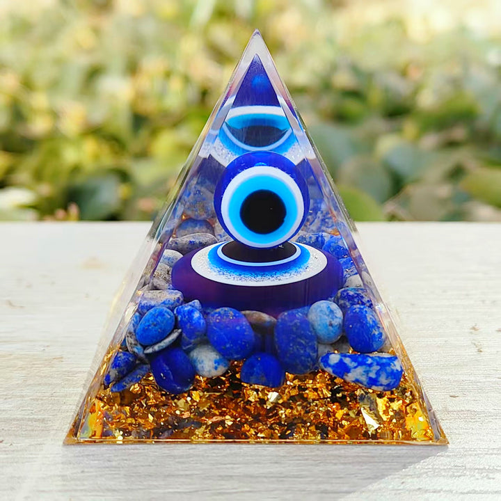 Mystic Eye Crystal Pyramid