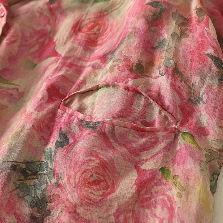 Lila Floral Blouse