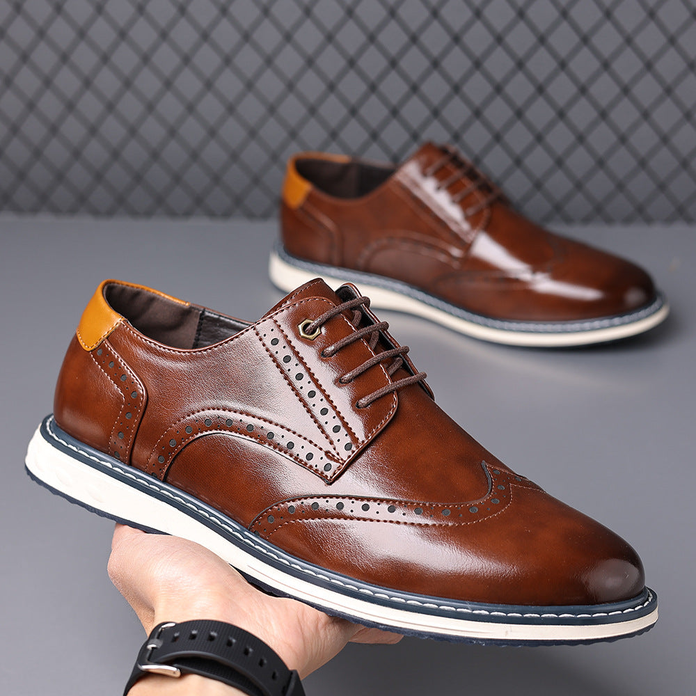 Luca Leather Brogue Sneakers