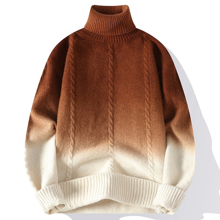 Dawn Ombre Turtleneck Sweater