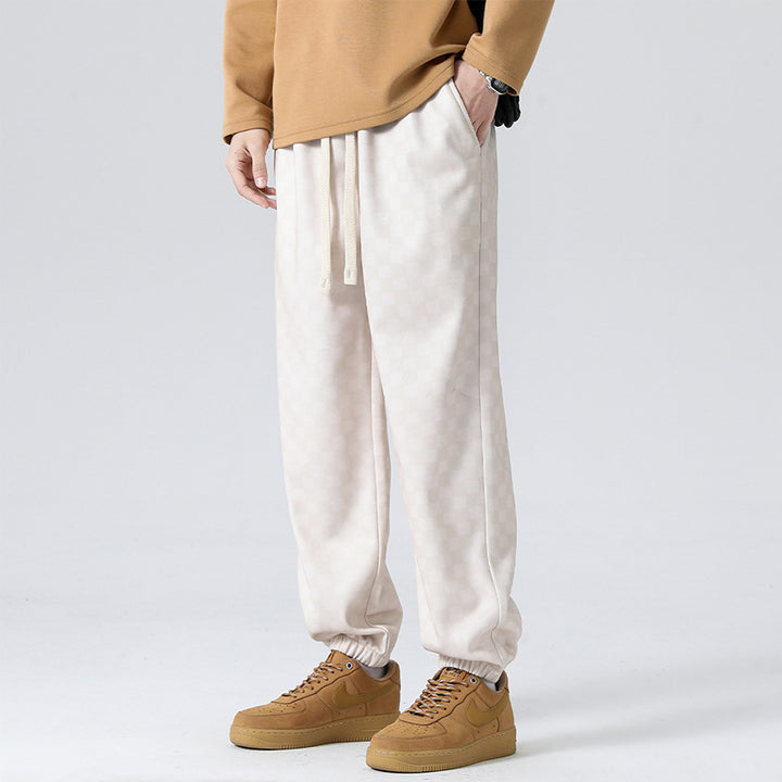 Andre Corduroy Checkered Joggers