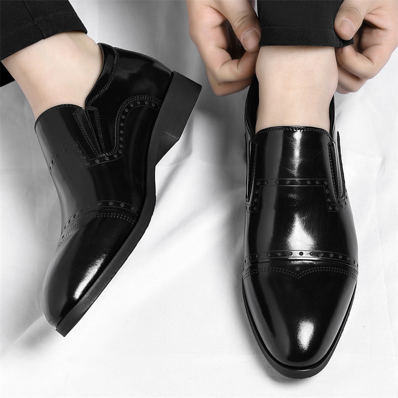 Matteo Leather Brogue Loafers