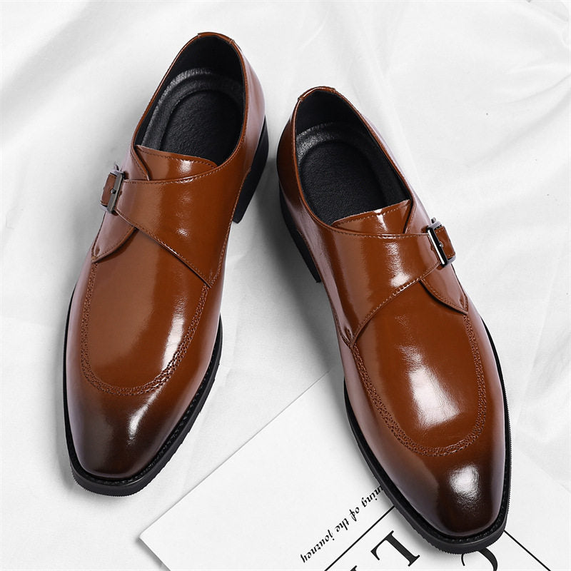 Danbury Leather Monk Strap Loafers