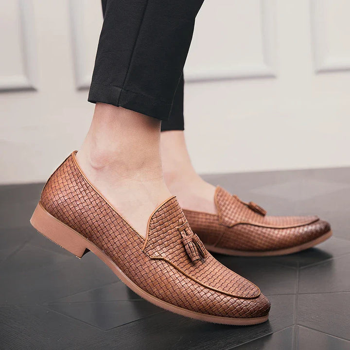 Lombardi Woven Tassel Loafers