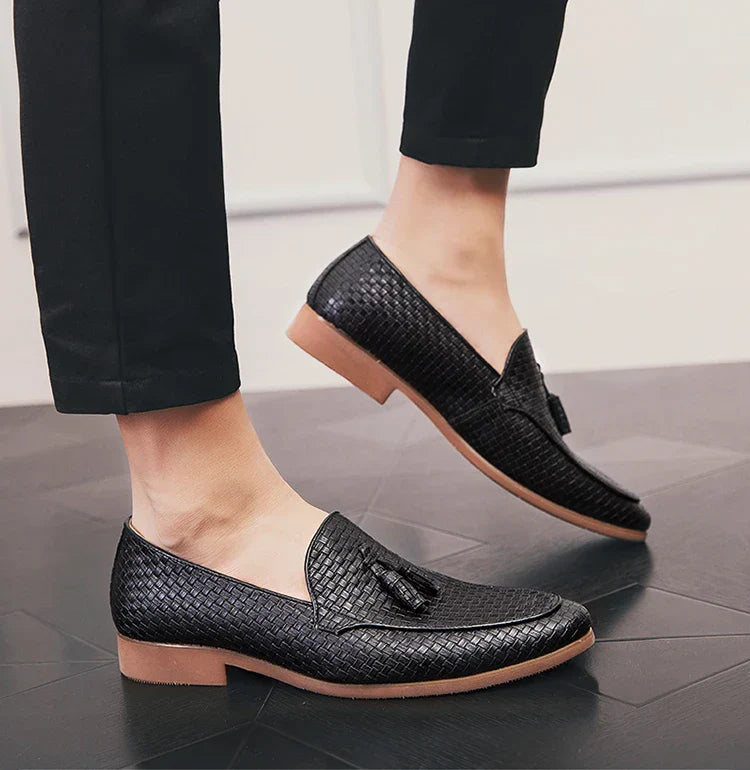 Lombardi Woven Tassel Loafers