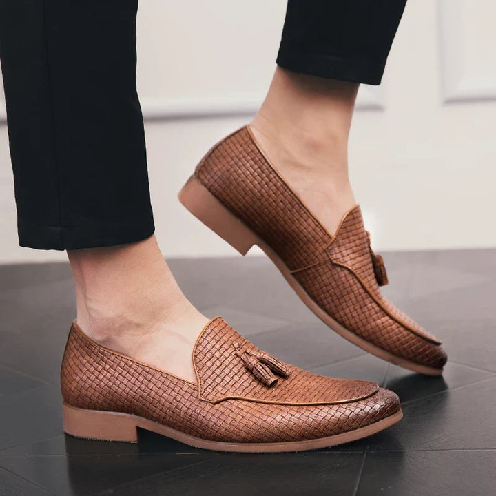 Lombardi Woven Tassel Loafers