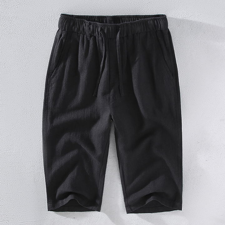 Kyoto Linen Cropped Pants