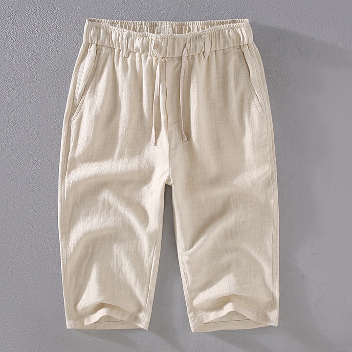 Kyoto Linen Cropped Pants