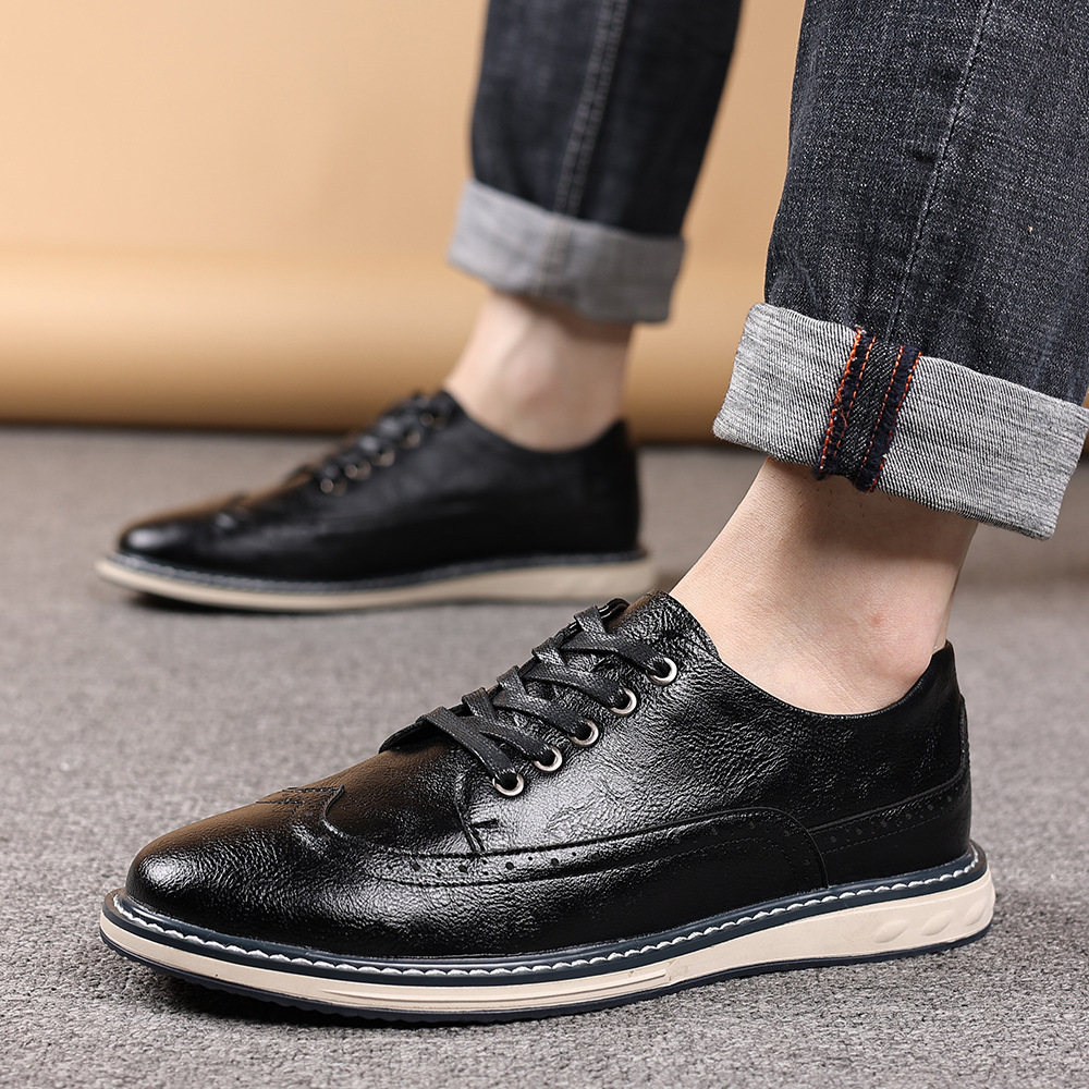 Lucas Leather Brogue Sneakers