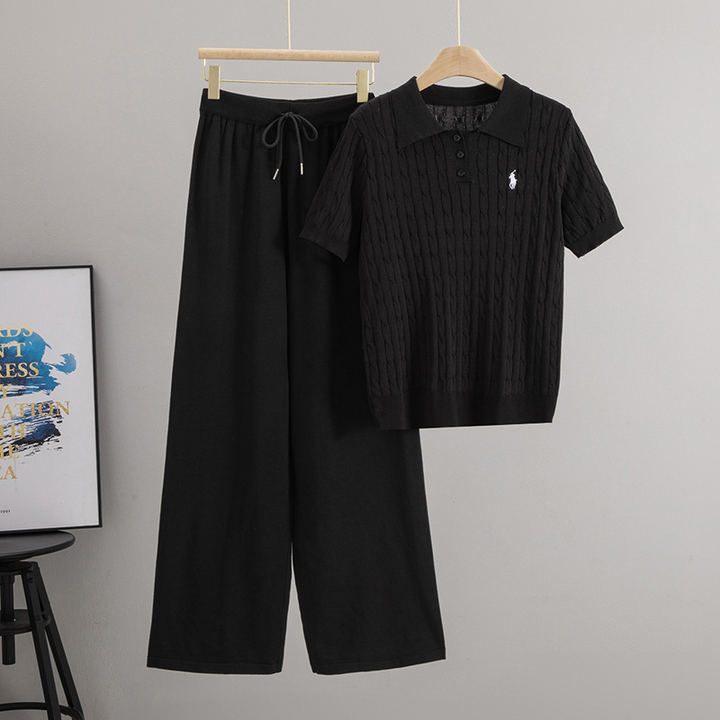 Avery Polo Knit Set