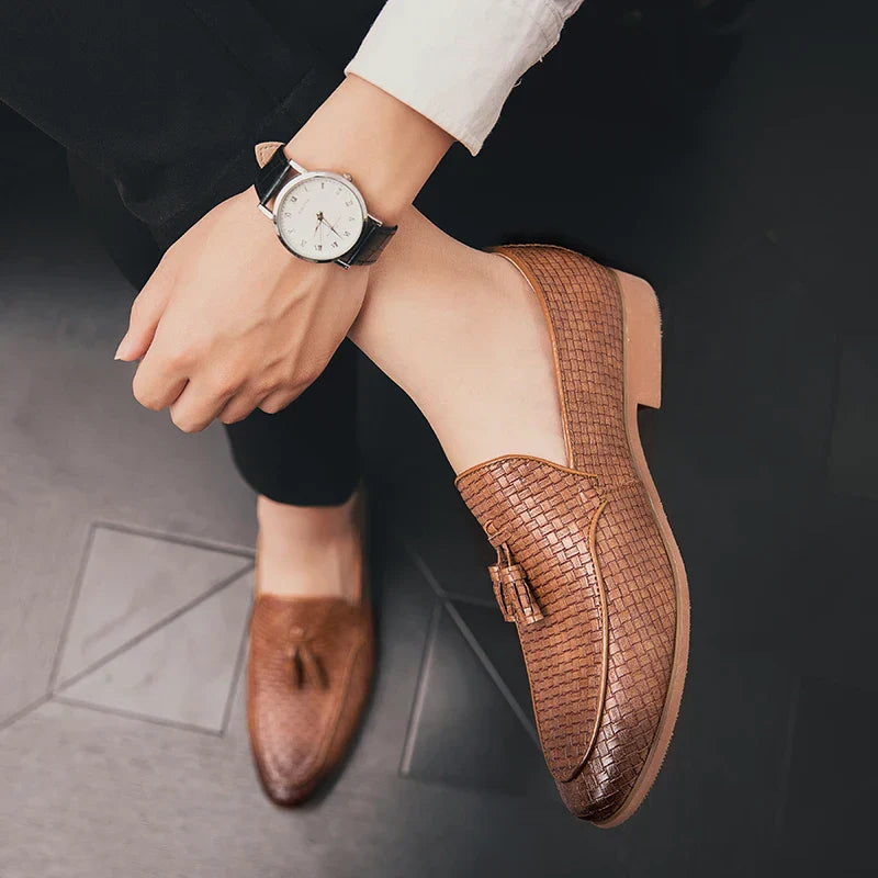 Lombardi Woven Tassel Loafers