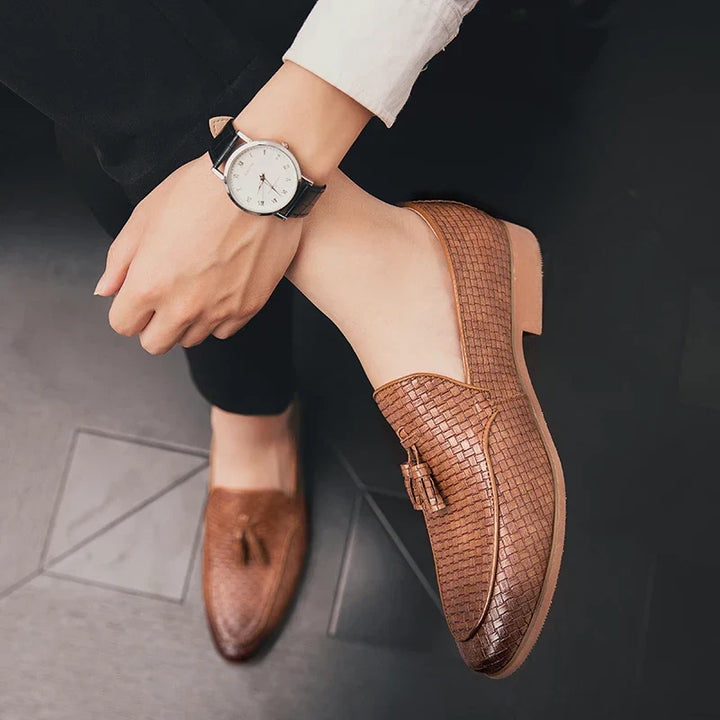 Lombardi Woven Tassel Loafers