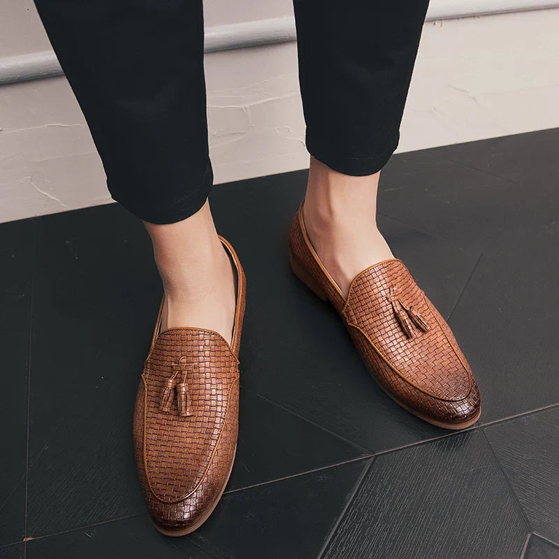 Lombardi Woven Tassel Loafers