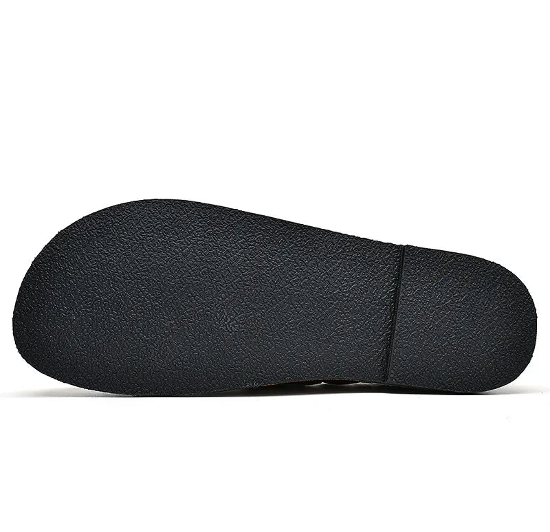 Ferrara Leather Buckle Loafers