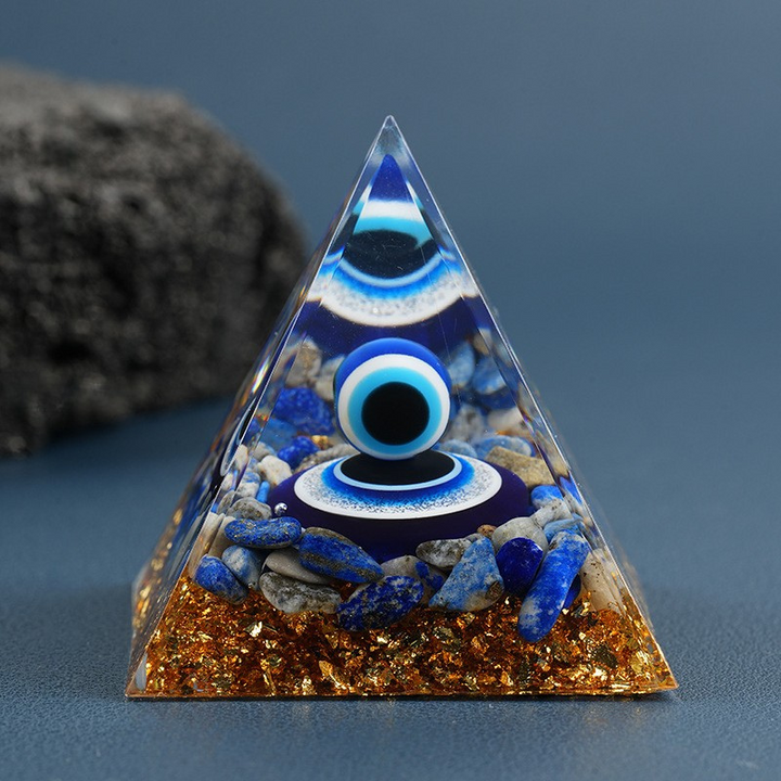 Mystic Eye Crystal Pyramid