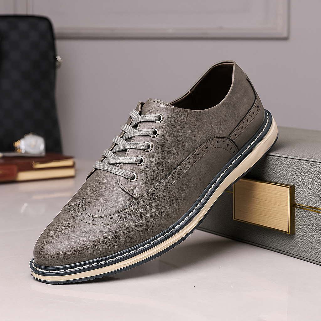 Lucas Leather Brogue Sneakers