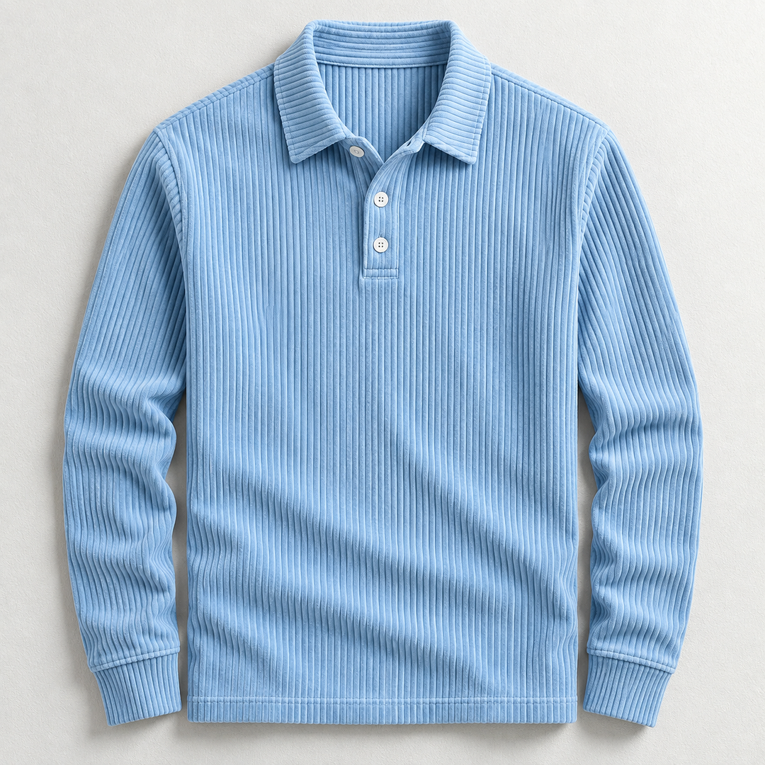 Hudson Corduroy Polo Sweater