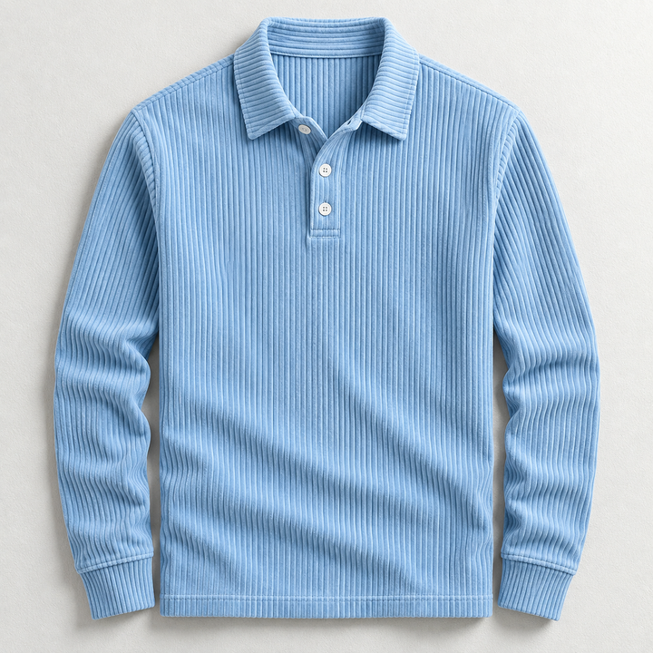 Hudson Corduroy Polo Sweater