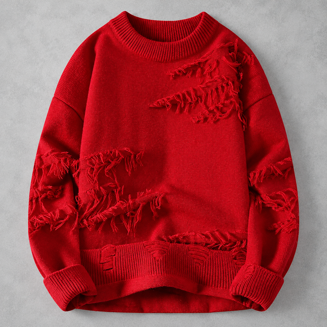 Hype Frayed Sweater