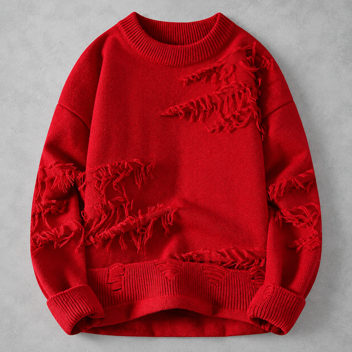 Hype Frayed Sweater