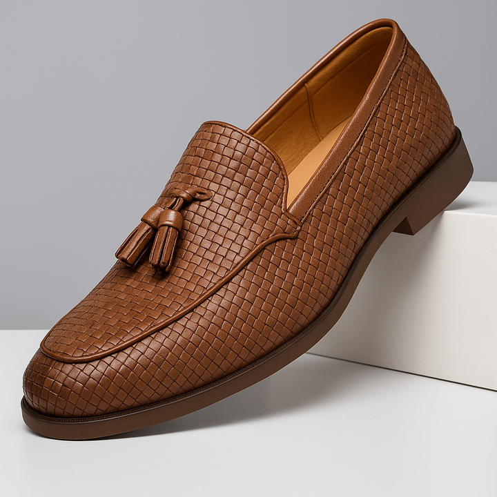 Lombardi Woven Tassel Loafers