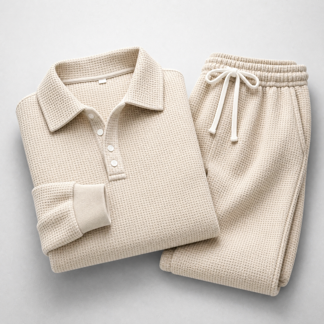 Porter Waffle-Knit Set