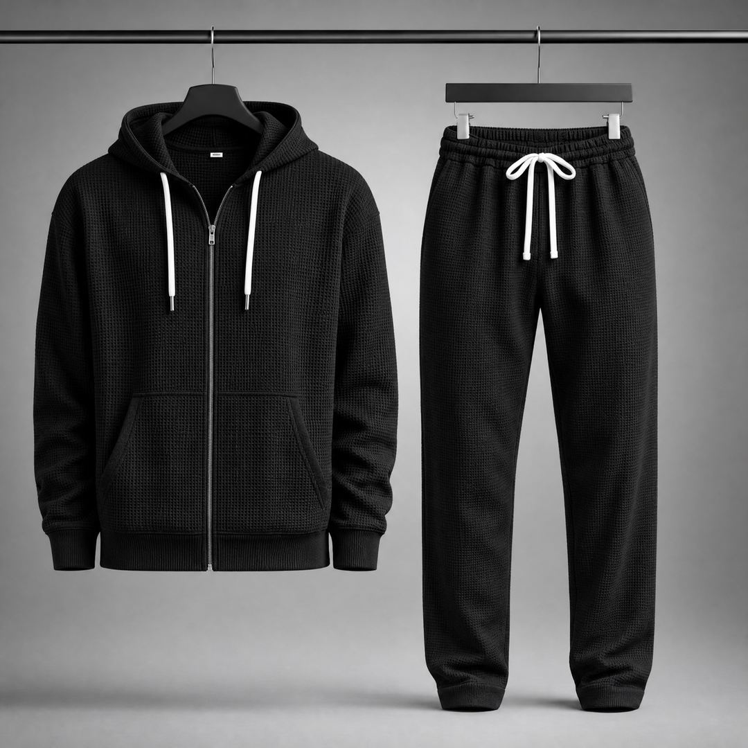 Jacob Waffle-Knit Set
