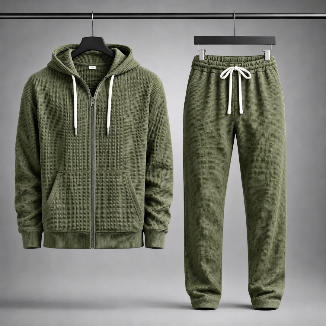 Jacob Waffle-Knit Set