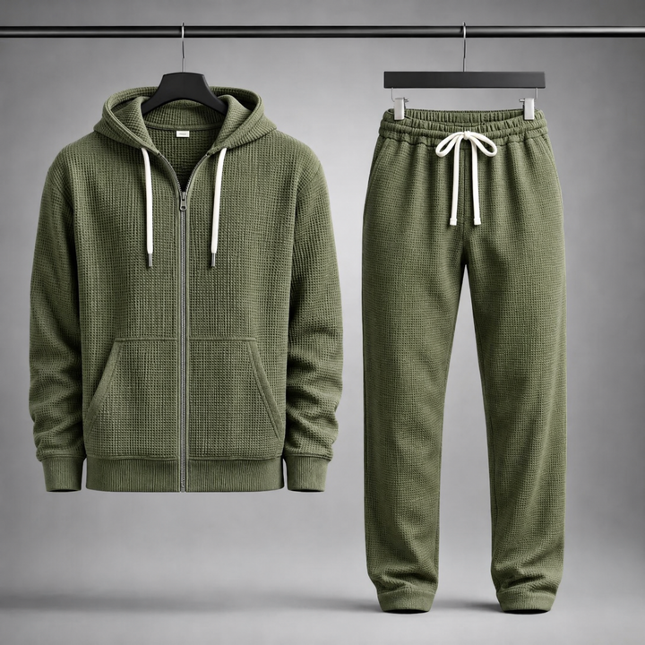 Jacob Waffle-Knit Set