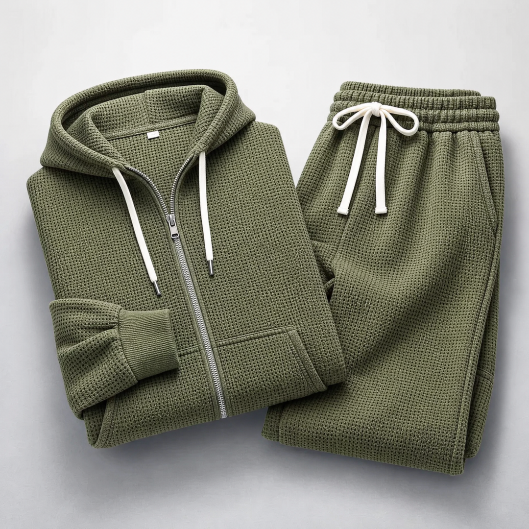 Jacob Waffle-Knit Set