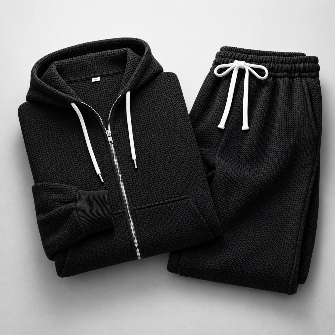 Jacob Waffle-Knit Set